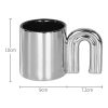 Ins Silver Electroplated Ceramic Mug Lovers' High Face Value - Image 7