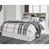 Queen size Farmhouse Storage Headboard in Rustic White Wood Finish - Image 2