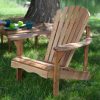 Solid Oak Wood Adirondack Chair with Linseed Oil Finish - Image 3