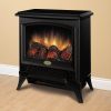 Compact Stove Style Electric Fireplace Space Heater in Black - Image 2