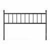 Queen size Traditional Farmhouse Headboard in Matte Black Metal Finish - Image 2