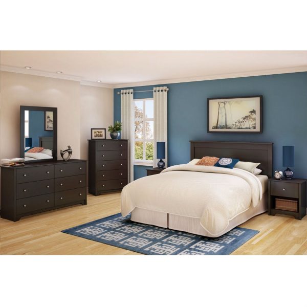 Full / Queen size Headboard in Chocolate Finish - Eco-Friendly - Image 2
