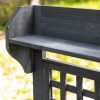 Outdoor Grey Wood Potting Bench Expandable Top with Food Grade Plastic Sink - Image 4