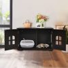 Dark Brown Modern Large Ventilated Private Divider Cat Litter Box - Image 3