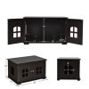 Dark Brown Modern Large Ventilated Private Divider Cat Litter Box - Image 4