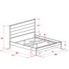 FarmHome Rustic Solid Pine Platform Bed in Queen Size - Image 5