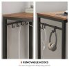 Industrial Black Metal Frame Computer Desk with Wood Top - Image 2