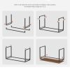 Industrial Black Metal Frame Computer Desk with Wood Top - Image 3