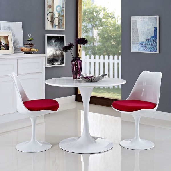 Modern Classic 36-inch Dining Table in White - Image 2