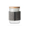 Heat-resistant Borosilicate Glass Tea Cup Office Filter Flower Felt Cup Cover Heat Insulation - Image 2