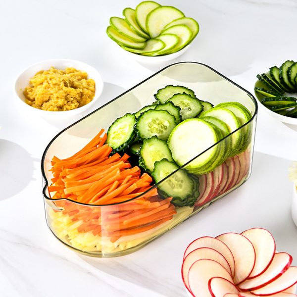 Multifunction Transparent Vegetable Cutter Steel Blade Potato Slicer Fruit Shred Dicing Blades Carrot Cheese Grater Chopper Kitchen Gadgets - Image 2