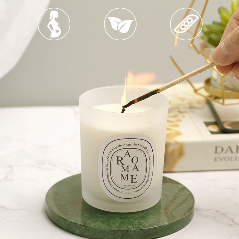 Frosted Cup Aromatherapy Candle Home Use - Image 2