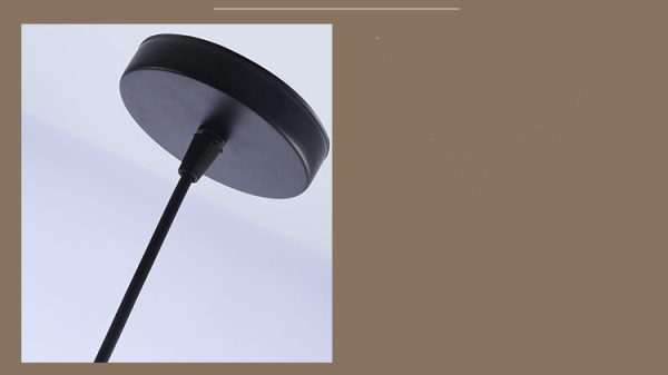 American Retro Backlog Restaurant Single Head Glass Chandelier - Image 9