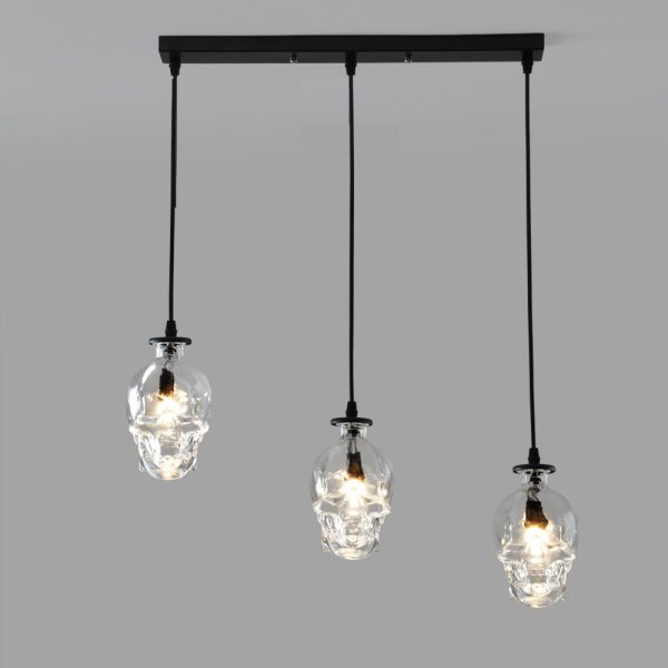 Retro Industrial Style Skull Wine Bottle Wall Lamp - Image 3