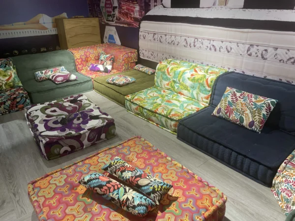 Modern Living Room Sofas Popular Mah Jong Sofa Couch Modular Fabrics Sectional Floor Sofa Set Furniture Cum Bed for Home 1 Pcs - Image 2