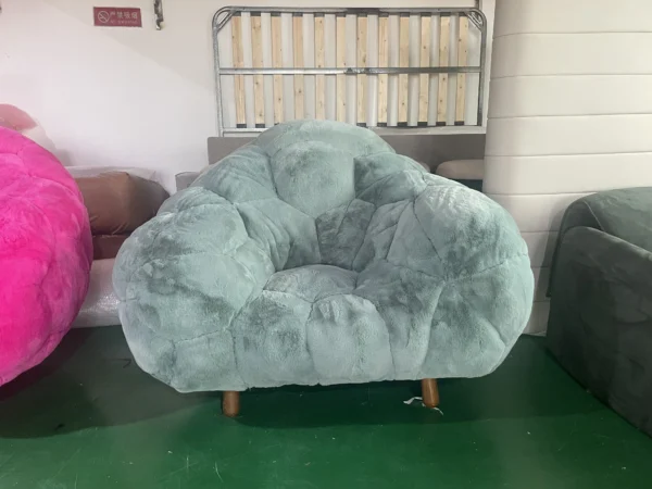 Ready to ship modern BOLOTAS ARMCHAIR with the mohair fabric for living room chairs - Image 3