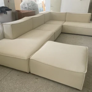 Modern Design Furniture Modular Living Room Sofa Square Catena Sofa Soft Foam Canape Carena Module Sofa Linen Fabric