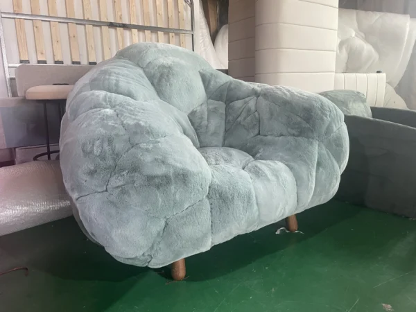 Ready to ship modern BOLOTAS ARMCHAIR with the mohair fabric for living room chairs - Image 2