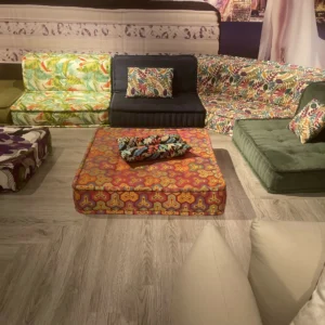 Modern Living Room Sofas Popular Mah Jong Sofa Couch Modular Fabrics Sectional Floor Sofa Set Furniture Cum Bed for Home 1 Pcs