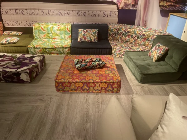 Modern Living Room Sofas Popular Mah Jong Sofa Couch Modular Fabrics Sectional Floor Sofa Set Furniture Cum Bed for Home 1 Pcs