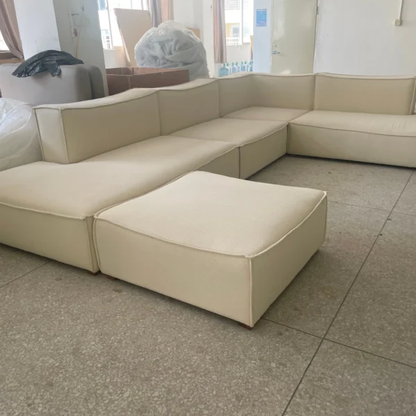 Modern Design Furniture Modular Living Room Sofa Square Catena Sofa Soft Foam Canape Carena Module Sofa Linen Fabric - Image 6