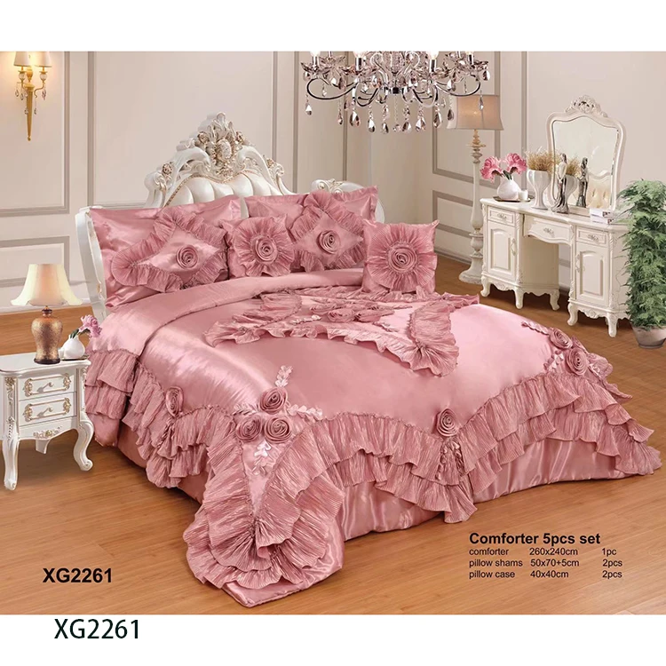 Polyester patchwork quilt queen size bedsheet bedding set king and queen size fitted bedspread - Image 5