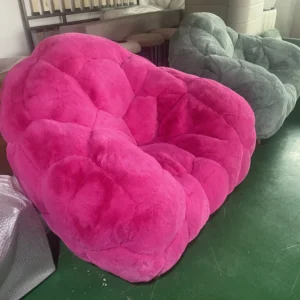 Ready to ship modern BOLOTAS ARMCHAIR with the mohair fabric for living room chairs
