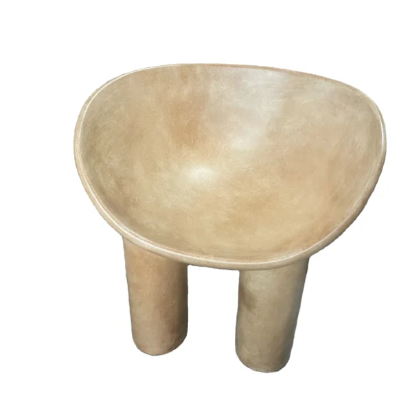 Modern dining room furniture vintage roly poly dining chair fibreglass - Image 5