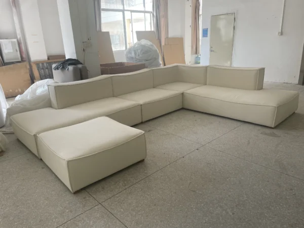 Modern Design Furniture Modular Living Room Sofa Square Catena Sofa Soft Foam Canape Carena Module Sofa Linen Fabric - Image 4