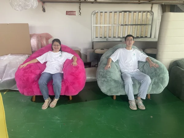 Ready to ship modern BOLOTAS ARMCHAIR with the mohair fabric for living room chairs - Image 5