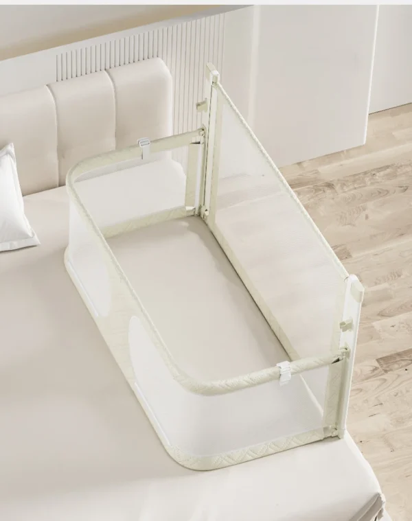 New model Portable small apartment anti -pressure cribbed bed in the bed new baby fence can be folded in bed fence high quality - Image 4