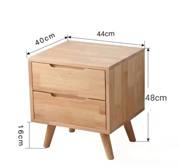Simple Furniture Drawer Organizer Bamboo Nightstand Bedside Table For Bedroom - Image 5