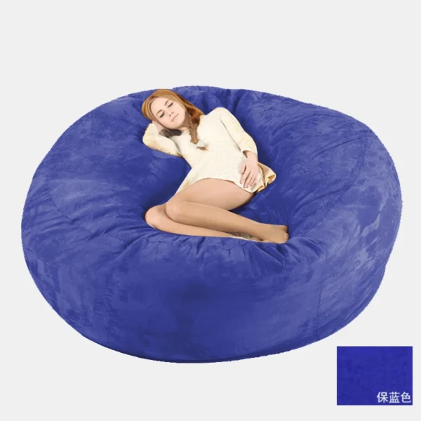 Giant Soft Fluffy Faux Fur Big Lazy 6ft Sofa Bed Kids Bean Bag Filling Cover Fabric Living Room Chair Furniture - Image 4