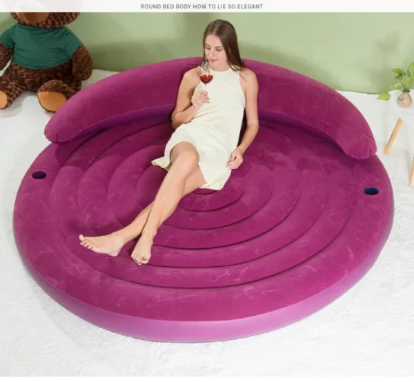 Intex 68881 Convertible Inflatable Air Bed Round Inflatable Ultra Daybed Lounge Sofa Furniture - Image 3