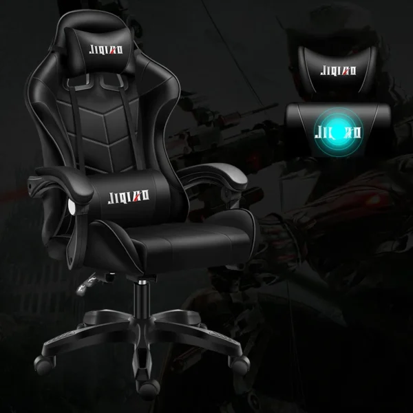 Hot Sale Luxury Gaming Silla Gamer Computer Chair Massage PU Leather Black White Pink Scorpion Racing Gaming Chairs - Image 2