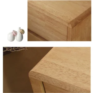 Simple Furniture Drawer Organizer Bamboo Nightstand Bedside Table For Bedroom