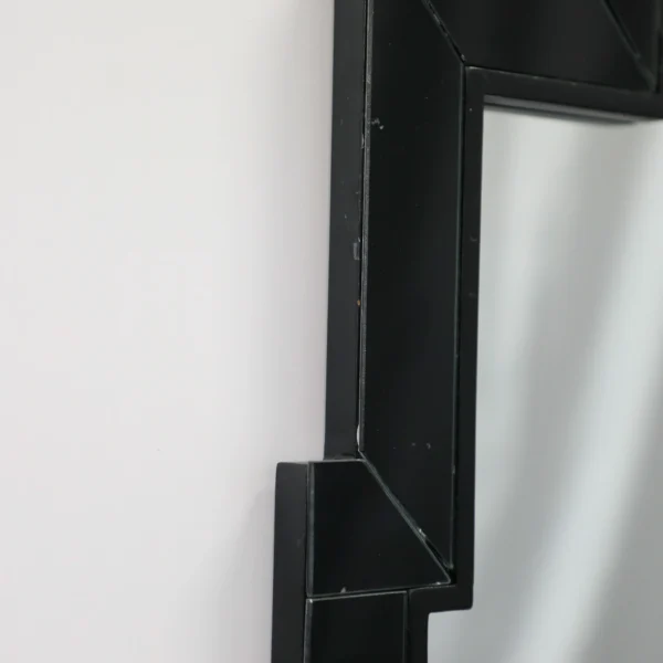 60X40cm New design decorative black frame wall mirrors modern decor wall hanging mirror for porch - Image 3