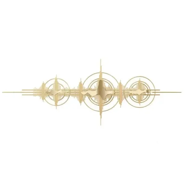 140X52cm light luxury 3d wall hanging mirrored decorative large gold metal Handicraft art home decor - Image 5