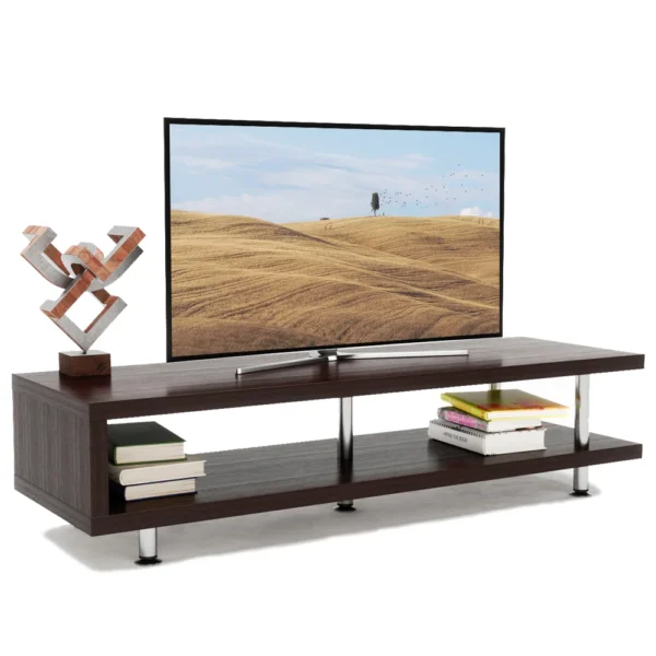 Hot sale Rustic Center Wooden Console TV Cabinet TV Stand furniture with Open Media Storage End Table For Living Room - Image 6