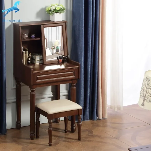 Factory Direct Selling Modern StyleStorable Walnut Color Furniture Sitting Bedroom Dressing Table - Image 4