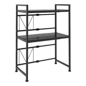 Microwave Stand Oven Rack Expandable Countertop Kitchen Utensils Tableware Storage Carbon Steel Over Shelf Countertop 3 Tier