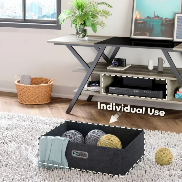 Tv Unit Cabinet Modern Y-Shaped Tv Stand Living Room Top Side Table Sets With Drawer Home Supplies - Image 2