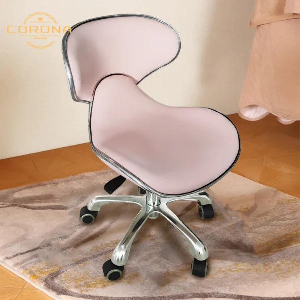 Factory Hot Sale Beauty Salon Nail Salon Chair Modern Adjustable Pedicure Stool With Wheels - Image 6