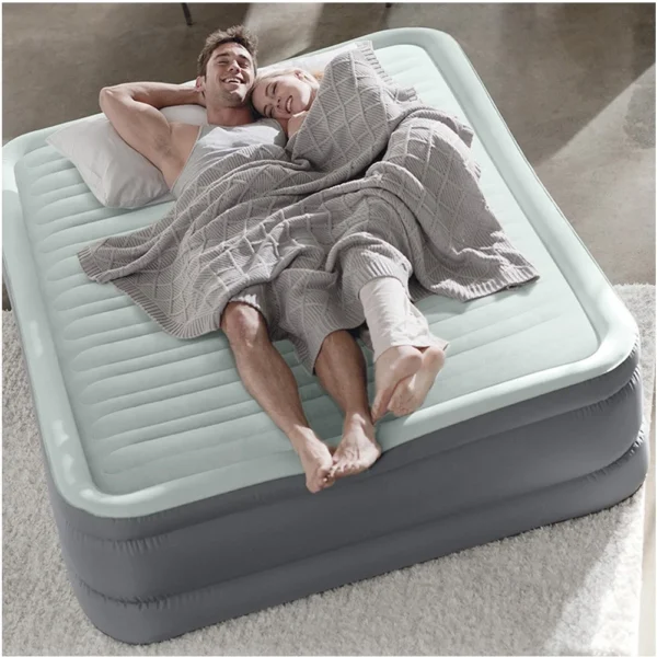 Intex 67768 Plush Elevated Air bed Series PVC Inflatable  Air Mattress With Built-in Electric Pump - Image 3