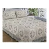 Wedding KING SIZE bedding sets 3 pieces designer Hand crochet ribbon embroidery bed sheets set - Image 6