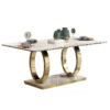 Luxury Marble Rectangular Table Set Modern Dining Tables Dining Room Furniture Dining Table Set Luxury - Image 5