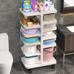 3-tier standing Double Row removable display storage Board shelf rack for bathroom kitchen living room office organizer holder
