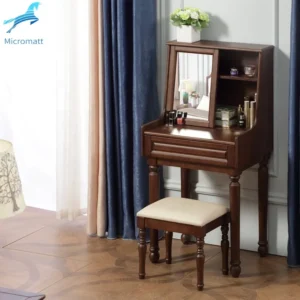 Factory Direct Selling Modern StyleStorable Walnut Color Furniture Sitting Bedroom Dressing Table