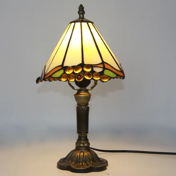Table Lamp Tifani Lampen Tifany Lamparas De Mesa Design Retro Glass Stained Lampada Da Tavolo 8 Inch Tiffany Table Lamps - Image 2