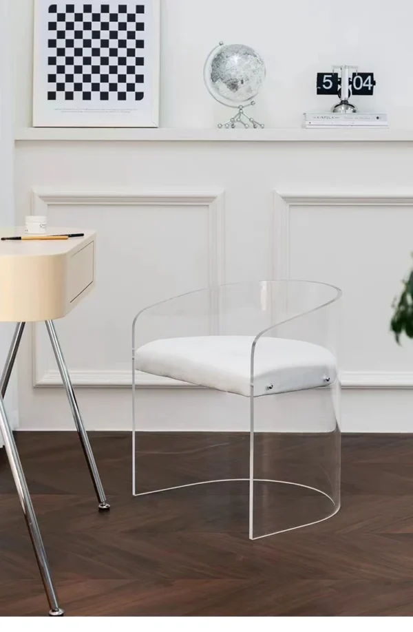 Classic Clear Acrylic Chair Home Decor transparent Acrylic Living Room Chair